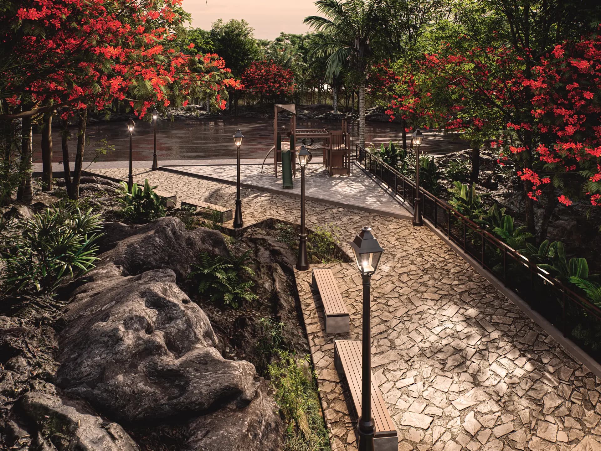 Chanpaal Villa Bird's Eye View